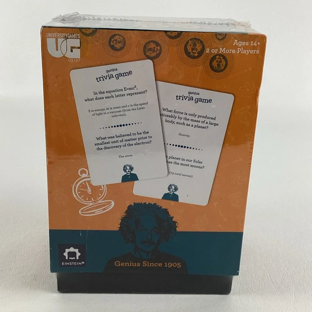 Genius Trivia Game Question Answer Cards Fast Paced Party University Games New